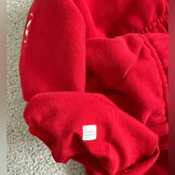 Lululemon Lunar New Year Scuba Mid-Rise Oversized Jogger size L dark red - Picture 7 of 7